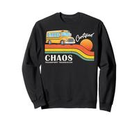 Retro School Bus Driver Certified Chaos Transport Technician Sudadera