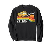Retro School Bus Driver Certified Chaos Transport Technician Sudadera