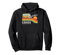 Retro School Bus Driver Certified Chaos Transport Technician Sudadera con Capucha