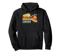 Retro School Bus Driver Certified Chaos Transport Technician Sudadera con Capucha