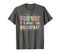 Retro Science It's What for Breakfast Biología Viaje Profesor Camiseta