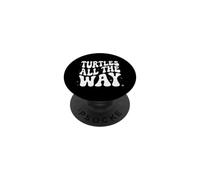 Retro Sea Turtle Turtles All The Way Oceans Lover PopSockets PopGrip Adhesivo