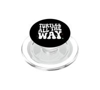 Retro Sea Turtle Turtles All The Way Oceans Lover PopSockets PopGrip para MagSafe