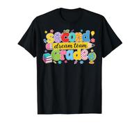 Retro Second Grade Dream Team Pencil Teacher Back to School Camiseta gráfica económica, Hombre, Negro, XL