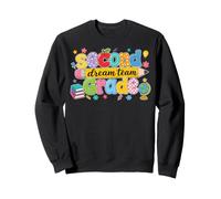 Retro Second Grade Dream Team Pencil Teacher Back to School Sudadera