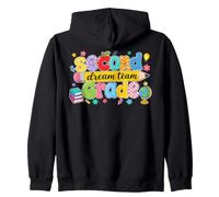 Retro Second Grade Dream Team Pencil Teacher Back to School Sudadera con Capucha