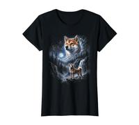 Retro Shiba Inu Aullando en la Luna 90s Bootleg Meme Puppy Dog Camiseta gráfica económica, Mujer, Negro, S