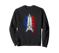 Retro Silhouette Eiffel Tower Paris France Travel Souvenir Sudadera