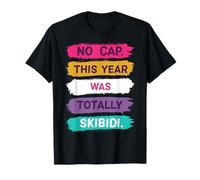 Retro Sin Gorra Este Año Fue Totalmente Skibidi Last Day School Camiseta
