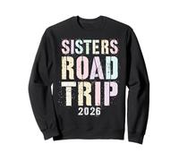 Retro Sisters Road Trip Besties 2026 Vacaciones Playa Playa Sudadera