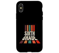 Retro Sixth Grade Teacher Back To School Carcasa para iPhone X/XS