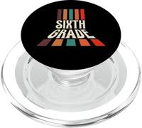 Retro Sixth Grade Teacher Back To School PopSockets PopGrip para MagSafe