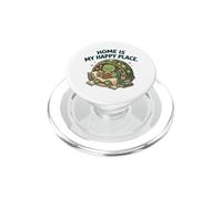 Retro Snail Home Is My Happy Place - Libro de Lectura PopSockets PopGrip para MagSafe