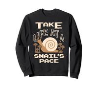 Retro Snail Take Life at a Snail's Pace Vintage Gamer Funny Sudadera