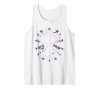 Retro Snoopy Joe Cool 90s Starburst Love Glitch Valentine Camiseta sin Mangas