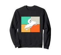 Retro Snowmobile -Send It USA Snow Trineo Invierno Montaña Regalo Sudadera