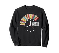 Retro So Many Books Little Time Book Reloj Lectura Divertido Sudadera