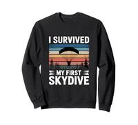Retro Sobreviví Mi Primer Paracaidismo Paracaidismo Paracaidismo Sudadera