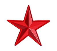 Retro Socialista Estrella Esmalte Pin Con Hoz Y Martillo Para Abrigo O Gorra, Normal, Metal no precioso