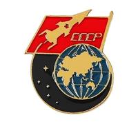 Retro Socialista Estrella Esmalte Pin Con Hoz Y Martillo Para Abrigo O Gorra, Normal, Metal no precioso