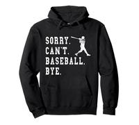 Retro Sorry Can't Baseball Bye Cita Bote Gráfico de béisbol Sudadera con Capucha