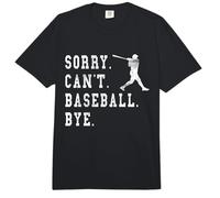 Retro Sorry Can't Baseball Bye - Gráfico de bateador Comfort Colors Adult Heavyweight T-Shirt