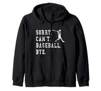 Retro Sorry Can't Baseball Bye - Gráfico de bateador Sudadera con Capucha