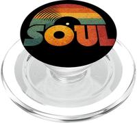 Retro Soul Music Graphic | Disco de Vinilo Vintage PopSockets PopGrip para MagSafe