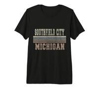 Retro Southfield Ciudad Michigan Camiseta Premium