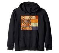 Retro, Soy Brooks Haciendo Cosas de Brooks, Divertida Broma de cumpleaños Sudadera con Capucha