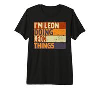 Retro, Soy Leon Haciendo Cosas de Leon, Divertido Chiste de cumpleaños Camiseta Premium
