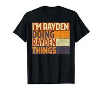 Retro, Soy Rayden Haciendo Cosas de Rayden, Divertido Chiste de cumpleaños Camiseta
