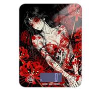 Retro Spider Lily Japan Woman - Báscula portátil de alimentos pequeña de 11 libras/0 18 onzas, 5 kg/5 g (Escenario) Cocina a pequeña escala con 4 unidades para hacer jabón, hacer jabón, pesa para