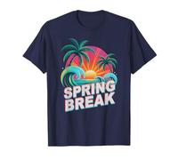 Retro Spring Break Playa por Favor Viaje Vacaciones Crucero Playa Camiseta