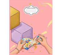 Retro Squishy Vibes Composition Notebook: Aesthetic Pastel Rounded Cube Pattern, Large Journal for Kids, Teens, and Sensory Seekers