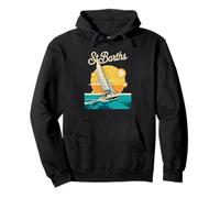 Retro St Barths Sailing Tropical y Retro Travel Sudadera con Capucha