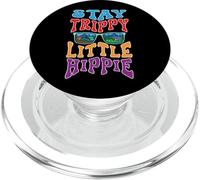 Retro Stay Trippy Pequeño Hippie Amante de la Paz 60s 70s PopSockets PopGrip para MagSafe