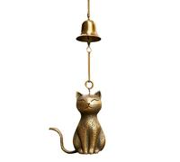 Retro Style Cat Wind Chimes - Handcrafted Outdoor Decor - Porch, Garden or Window - Weather-Resistant & Long-Lasting(D)