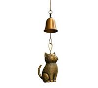 Retro Style Cat Wind Chimes - Handcrafted Outdoor Decor - Porch, Garden or Window - Weather-Resistant & Long-Lasting(A)