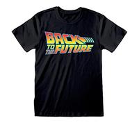 Retro Styler Volver a los Hombres de la Vendimia Logo Futuro Negro Camiseta: Medio
