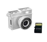 Retro Styles - Cámara en miniatura con lente gran angular de 1080P de 120° adecuada para Vlog y fotografía para principiantes