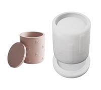 Retro Styles - Recipiente de silicona para manualidades, soporte de joyas, diseño exterior brillante