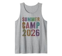 Retro Summer Camp 2026 Staff Vibes Anfitrión Besties My Adventure Camiseta sin Mangas