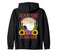 Retro Summer Good Day Sunshine Sun Graphic Flower Vintage Sudadera con Capucha