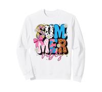 Retro Summer Vibes Floral Vaca Estampado Leopardo Dot Sudadera