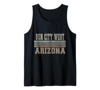 Retro Sun City al Oeste de Arizona Camiseta sin Mangas