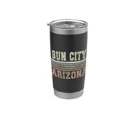 Retro Sun City, Arizona Vaso térmico de acero inoxidable de doble pared