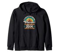 Retro Sunset 22 Years of Awesome Born 2004-22 cumpleaños Sudadera con Capucha