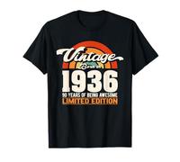 Retro Sunset 90 Years of Awesome Born 1936-90 cumpleaños Camiseta
