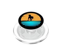 Retro Sunset Cool Horse Pony Animal Lover Hombres Mujeres Niños PopSockets PopGrip para MagSafe